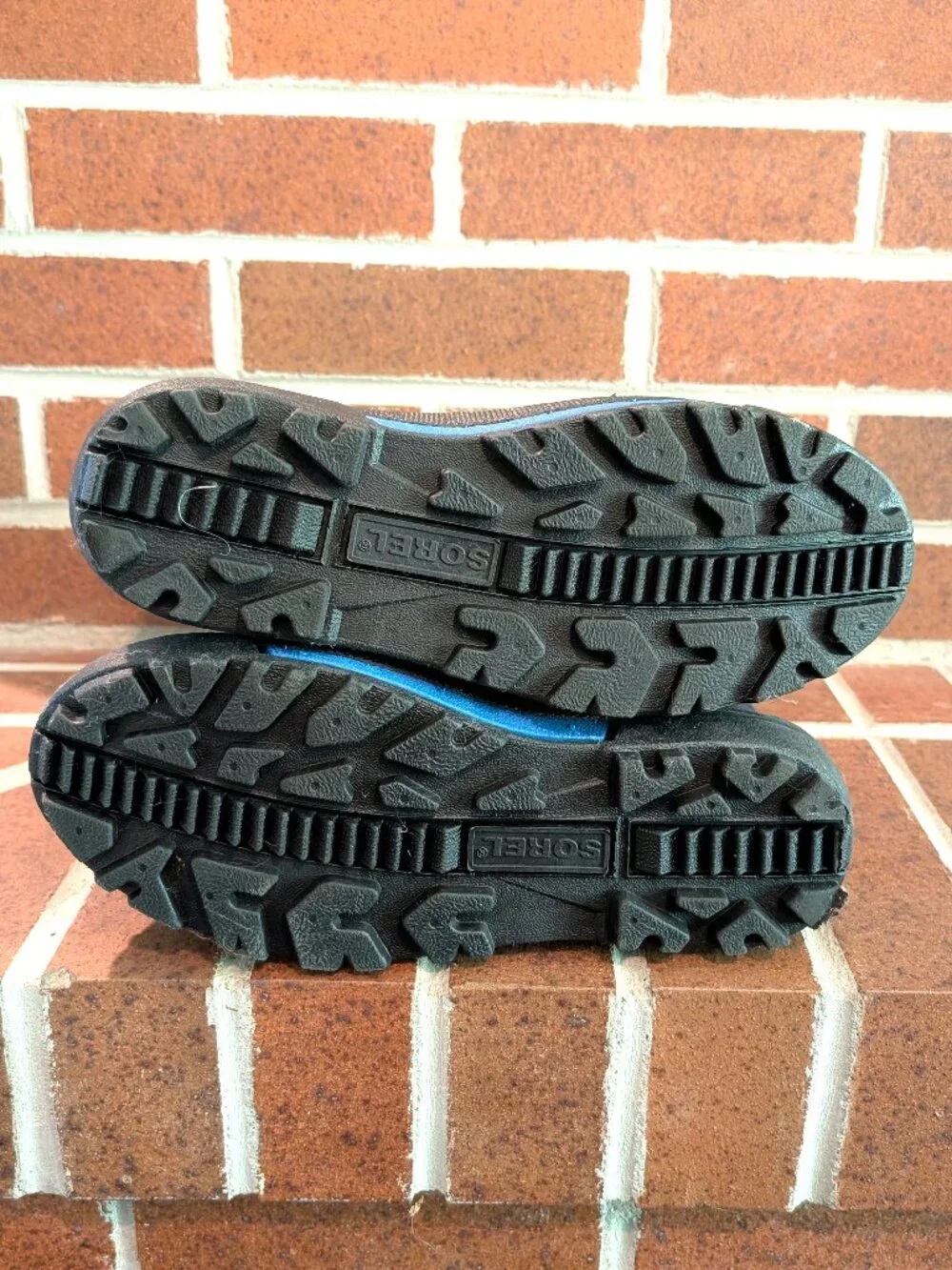 Sorel Snow Cub Winter Snow Boots Blue Black Size 7 Insulated